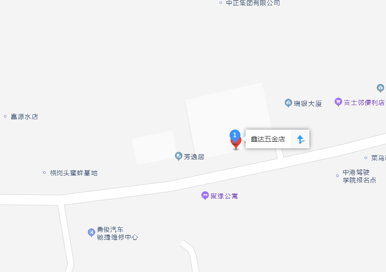 鑫达五金店地图标注案例 指路人地图标注